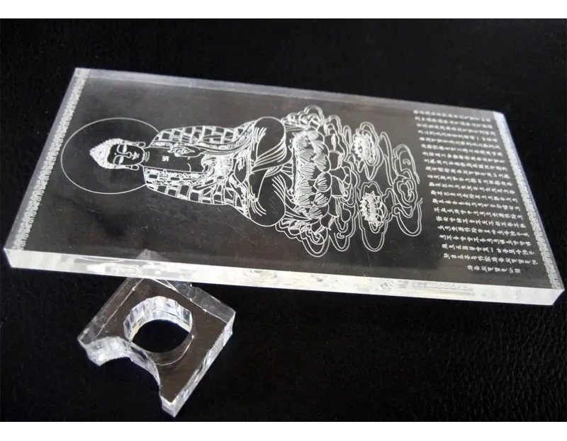 Laser marking image on glass part