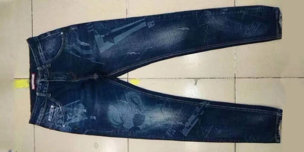 jeans laser etching