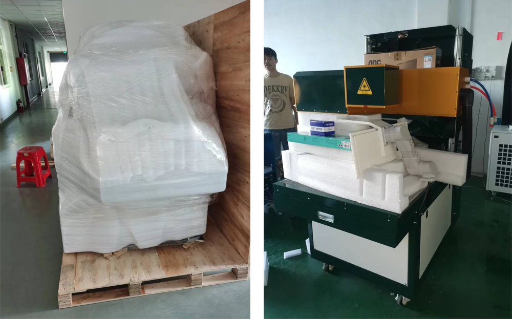 packaging of big laser machine packaging of big laser machine