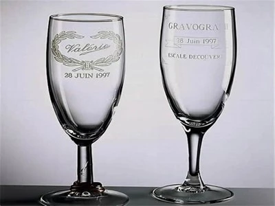 Laser engraving  wine cup-Dostlaser
