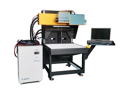 การแกะสลักด้วยเลเซอร์ CO2 บนผลิตภัณฑ์รองเท้า